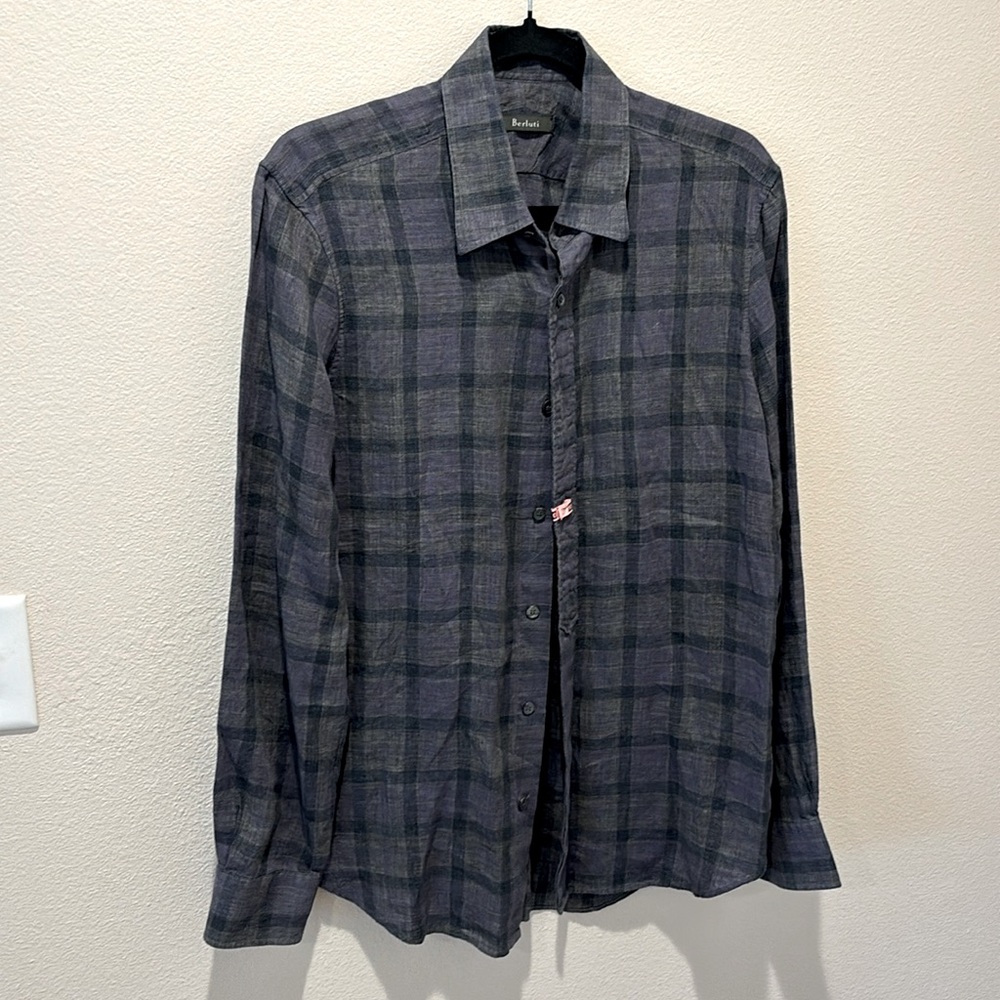 Berluti Linen Button Down Men’s sz M